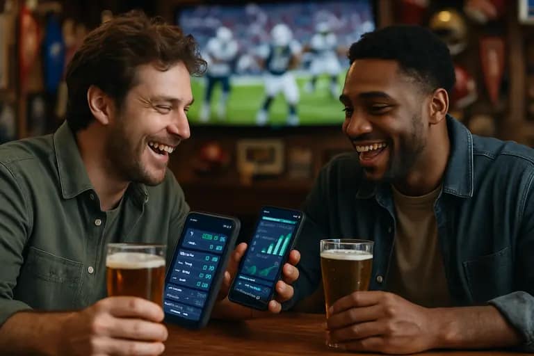 Sportsbook comparison notes beside a laptop and mobile phone