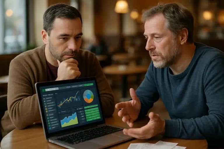 Person comparing sportsbook features on a laptop and phone