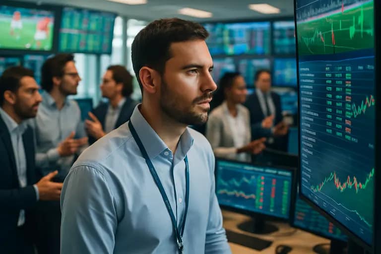 Sports betting market data displayed next to regulatory paperwork